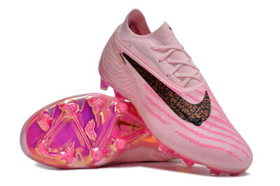 Unisex Nike Phantom GX Elite FG Firm Ground Low-Tops Football Boots - Pink/Black/Gold