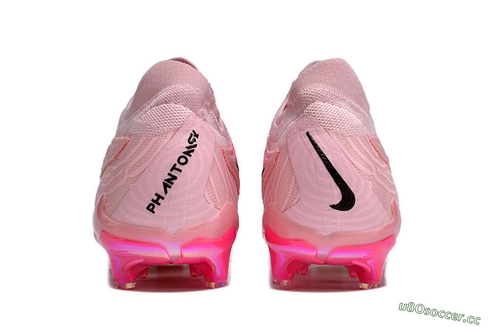 Unisex Nike Phantom GX Elite FG Firm Ground Low-Tops Football Boots - Pink/Black/Gold 5