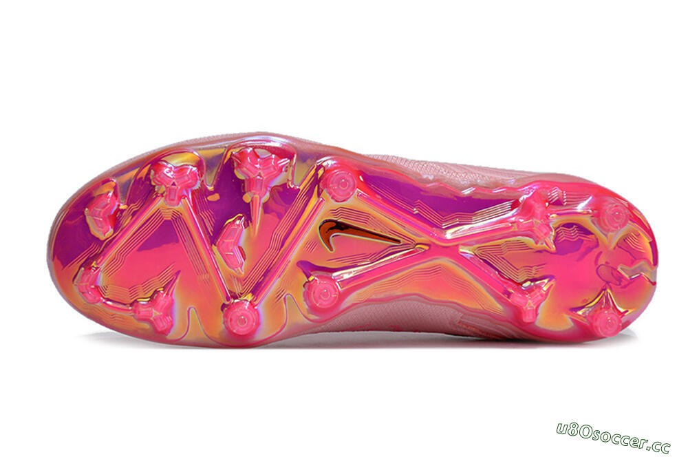 Unisex Nike Phantom GX Elite FG Firm Ground Low-Tops Football Boots - Pink/Black/Gold 6