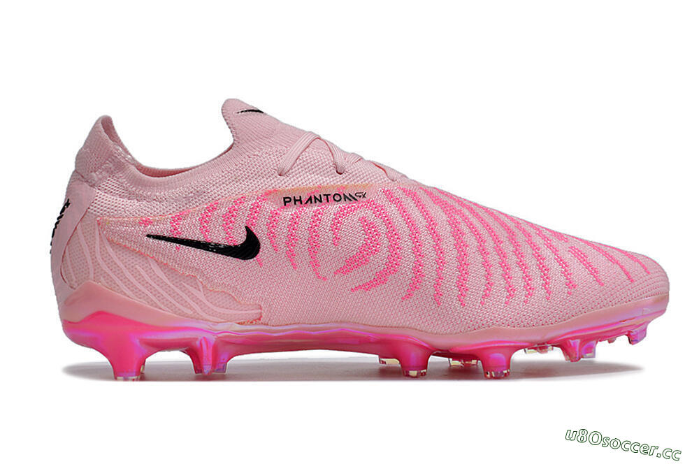 Unisex Nike Phantom GX Elite FG Firm Ground Low-Tops Football Boots - Pink/Black/Gold 7