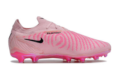 Unisex Nike Phantom GX Elite FG Firm Ground Low-Tops Football Boots - Pink/Black/Gold