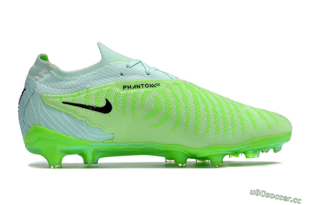 Unisex Nike Phantom GX Elite FG Firm Ground Low-Tops Football Boots - Green/Black/Gold 7