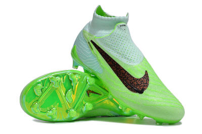 Unisex Nike Phantom GX DF Elite FG Firm Ground High-Tops Football Boots - Green/Black/Brown