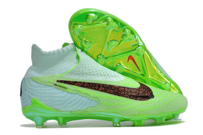 Unisex Nike Phantom GX DF Elite FG Firm Ground High-Tops Football Boots - Green/Black/Brown