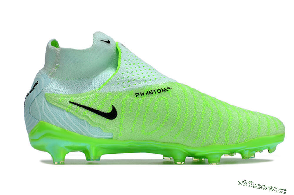 Unisex Nike Phantom GX DF Elite FG Firm Ground High-Tops Football Boots - Green/Black/Brown 7