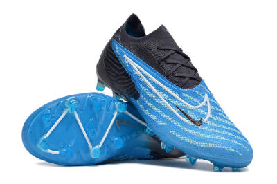 Unisex Nike Phantom GX Elite FG Firm Ground Low-Tops Football Boots - Blue/White/Black