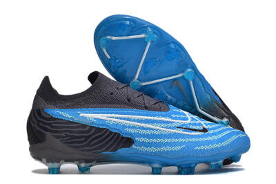 Unisex Nike Phantom GX Elite FG Firm Ground Low-Tops Football Boots - Blue/White/Black