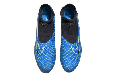 Unisex Nike Phantom GX DF Elite FG Firm Ground High-Tops Football Boots - Blue/White/Black