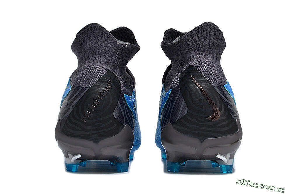 Unisex Nike Phantom GX DF Elite FG Firm Ground High-Tops Football Boots - Blue/White/Black 5