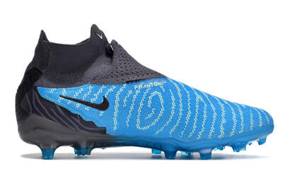 Unisex Nike Phantom GX DF Elite FG Firm Ground High-Tops Football Boots - Blue/White/Black