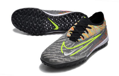 Unisex Nike Phantom GX Elite TF Artificial Turf Low-Tops Football Shoes - Grey/Green/Rainbow