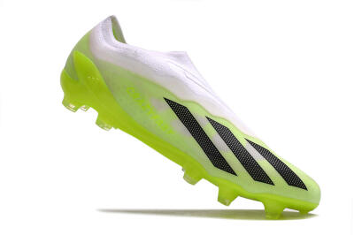 Men's Adidas X Crazyfast.1 LL FG Firm Ground Low-Tops Football Boots - Green/Black/White