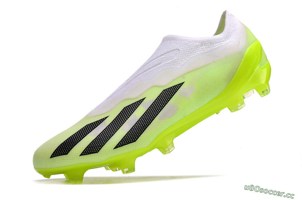 Men's Adidas X Crazyfast.1 LL FG Firm Ground Low-Tops Football Boots - Green/Black/White 5