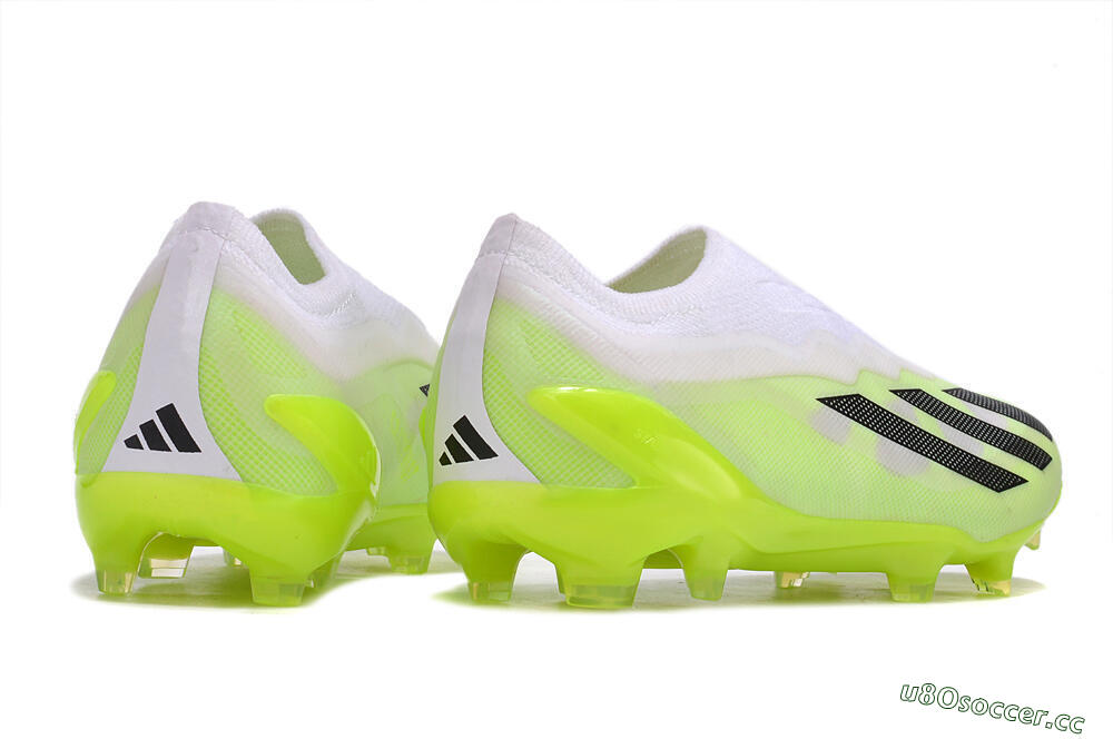 Men's Adidas X Crazyfast.1 LL FG Firm Ground Low-Tops Football Boots - Green/Black/White 6