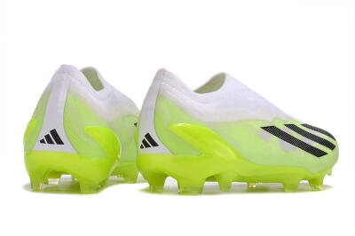Men's Adidas X Crazyfast.1 LL FG Firm Ground Low-Tops Football Boots - Green/Black/White