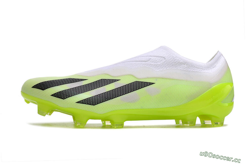 Men's Adidas X Crazyfast.1 LL FG Firm Ground Low-Tops Football Boots - Green/Black/White 0