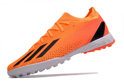 Men's Adidas X Speedportal.3 TF Artificial Turf Low-Tops Football Shoes - Orange/Black/White