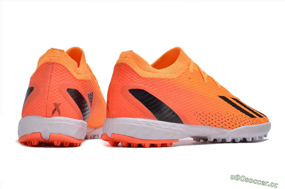 Men's Adidas X Speedportal.3 TF Artificial Turf Low-Tops Football Shoes - Orange/Black/White 5
