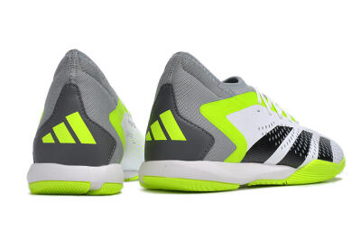 Men's Adidas Predator Accuracy.1 IC Indoor & Futsal High-Tops Football Shoes - White/Black/Green/Grey