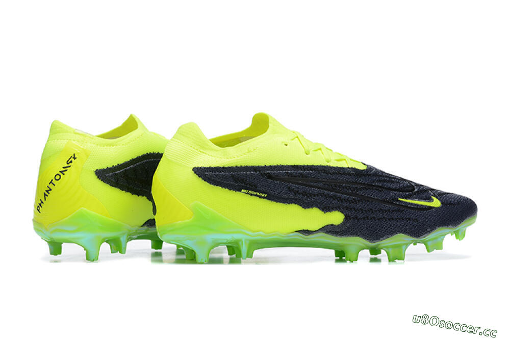 Men's Nike Phantom GX Elite FG Firm Ground Low-Tops Football Boots - Green/Black 8