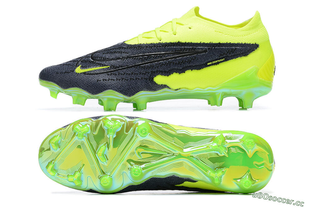Men's Nike Phantom GX Elite FG Firm Ground Low-Tops Football Boots - Green/Black 1