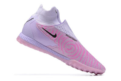 Men's Nike Phantom GX Elite DF TF Artificial Turf High-Tops Football Shoes - Purple/Pink/Black