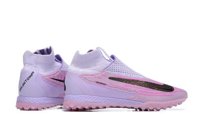 Men's Nike Phantom GX Elite DF TF Artificial Turf High-Tops Football Shoes - Purple/Pink/Black