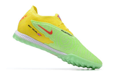 Men's Nike Phantom GX Elite TF Artificial Turf Low-Tops Football Shoes - Green/Black/White/Yellow