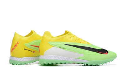Men's Nike Phantom GX Elite TF Artificial Turf Low-Tops Football Shoes - Green/Black/White/Yellow