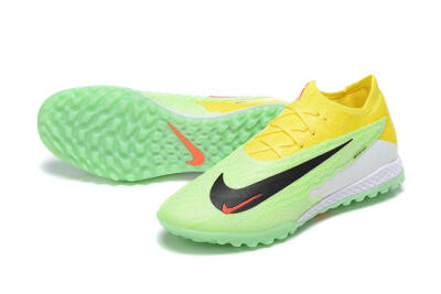 Men's Nike Phantom GX Elite TF Artificial Turf Low-Tops Football Shoes - Green/Black/White/Yellow