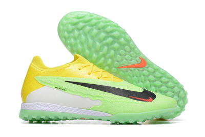 Men's Nike Phantom GX Elite TF Artificial Turf Low-Tops Football Shoes - Green/Black/White/Yellow