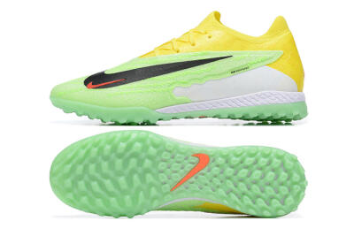 Men's Nike Phantom GX Elite TF Artificial Turf Low-Tops Football Shoes - Green/Black/White/Yellow