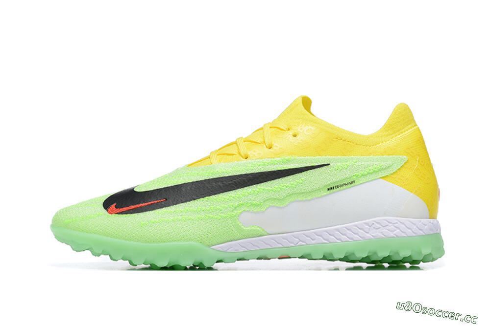 Men's Nike Phantom GX Elite TF Artificial Turf Low-Tops Football Shoes - Green/Black/White/Yellow 0