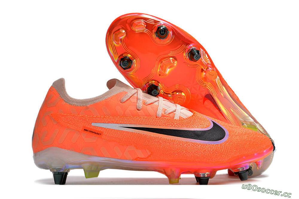 Men's Nike Phantom GX Elite SG Soft Ground Low-Tops Football Boots - Orange/Black 2