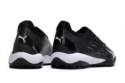 Men's Puma Ultra Ultimate TF Artificial Turf Low-Tops Football Shoes - Black/White