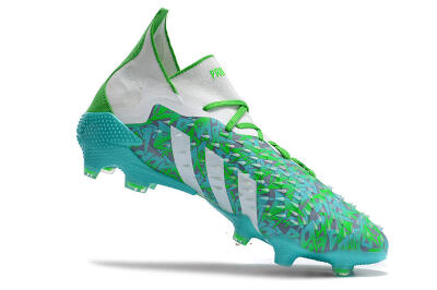 Men's Adidas Predator Freak.1 FG Firm Ground High-Tops Football Boots - Blue/White/Grey