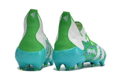 Men's Adidas Predator Freak.1 FG Firm Ground High-Tops Football Boots - Blue/White/Grey