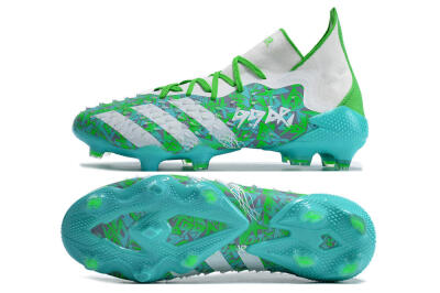 Men's Adidas Predator Freak.1 FG Firm Ground High-Tops Football Boots - Blue/White/Grey