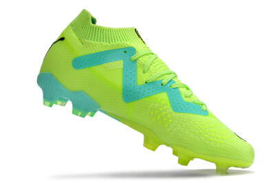 Men's Puma Future Ultimate FG Firm Ground Low-Tops Football Boots - Green/Blue/Black
