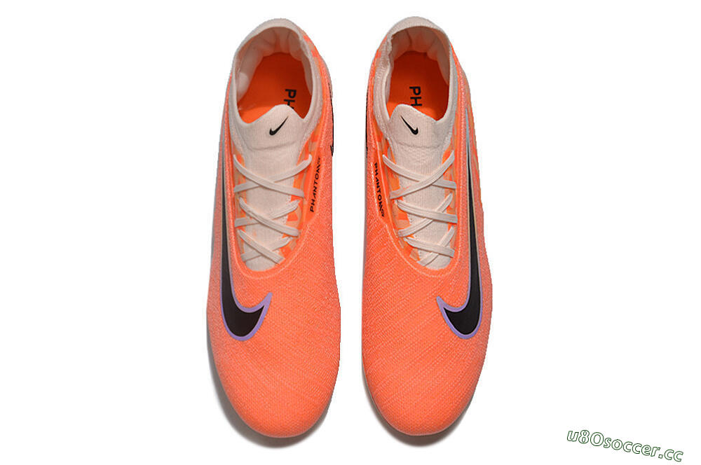 Unisex Nike Phantom GX Elite FG Firm Ground Low-Tops Football Boots - Orange/Black/Purple 4