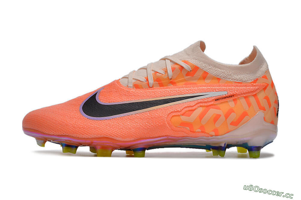 Unisex Nike Phantom GX Elite FG Firm Ground Low-Tops Football Boots - Orange/Black/Purple 0