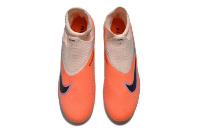 Unisex Nike Phantom GX DF Elite FG Firm Ground High-Tops Football Boots - Orange/Black/Purple