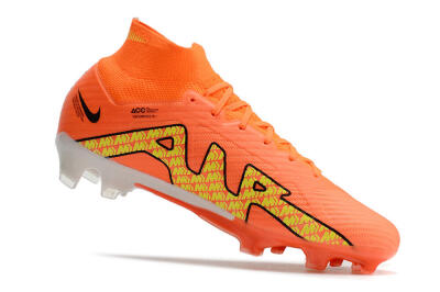 Men's Nike Air Zoom Mercurial Superfly 9 Elite FG Firm Ground High-Tops Football Boots - Orange/Yellow