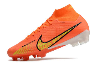 Men's Nike Air Zoom Mercurial Superfly 9 Elite FG Firm Ground High-Tops Football Boots - Orange/Yellow