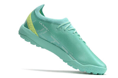 Men's Puma Ultra Ultimate TF Artificial Turf Low-Tops Football Shoes - Blue/Yellow/Silver