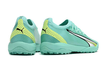 Men's Puma Ultra Ultimate TF Artificial Turf Low-Tops Football Shoes - Blue/Yellow/Silver