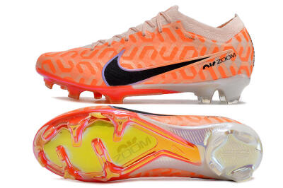 Men's Nike Air Zoom Mercurial Vapor 15 Elite FG Firm Ground Low-Tops Football Boots - Orange/Black/Purple