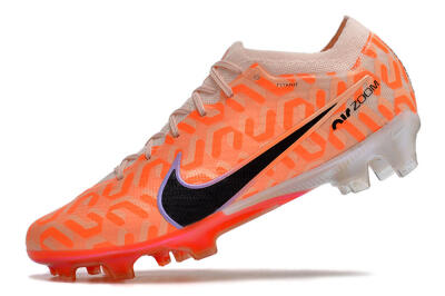 Men's Nike Air Zoom Mercurial Vapor 15 Elite FG Firm Ground Low-Tops Football Boots - Orange/Black/Purple