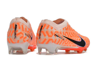 Men's Nike Air Zoom Mercurial Vapor 15 Elite FG Firm Ground Low-Tops Football Boots - Orange/Black/Purple
