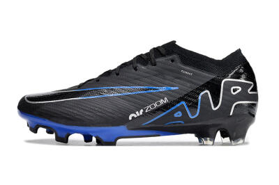Unisex Nike Air Zoom Vapor 15 Elite SE FG Firm Ground Low-Tops Football Boots - Black/Blue/White